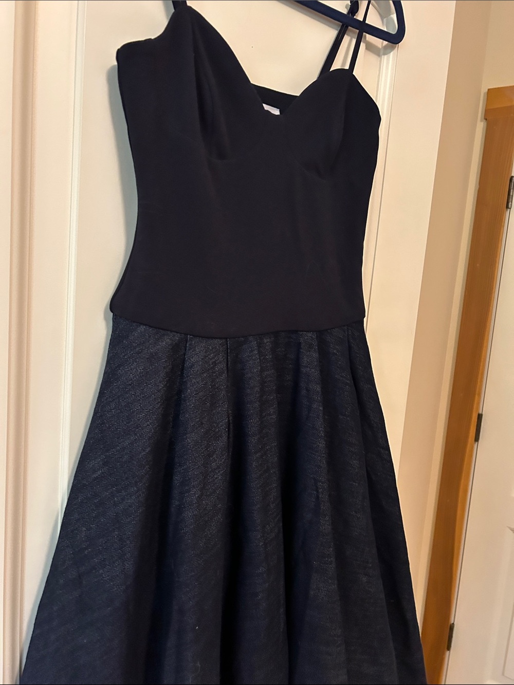 Mare Mare Knit Denim Twofer Midi Dress. A Beauty for all Your After 5:00 Needs
